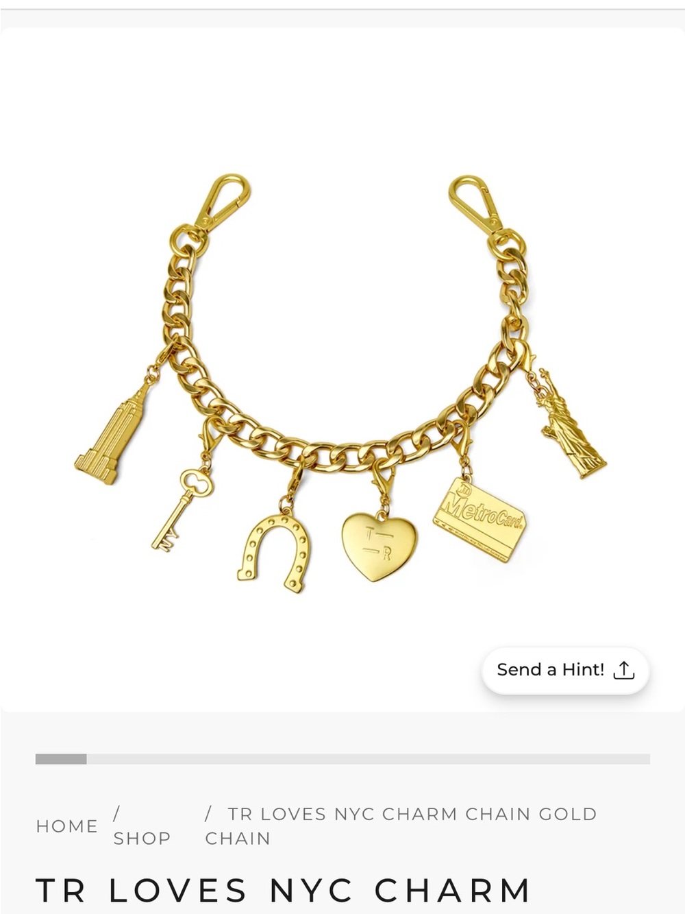 THINK ROYLN Gold NYC Charm Bracelet